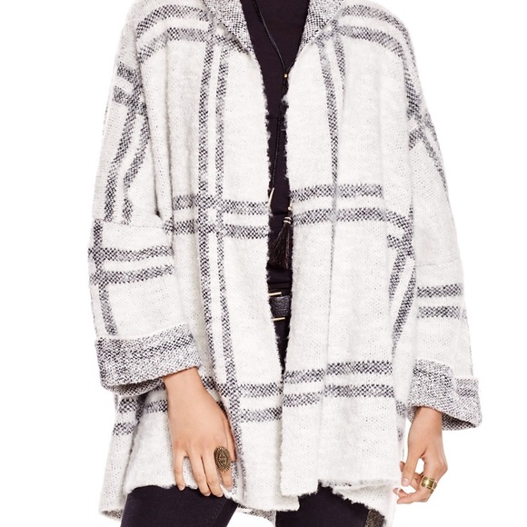 Free People Sweaters - NWOT Free People Willowplane plaid Cardigan